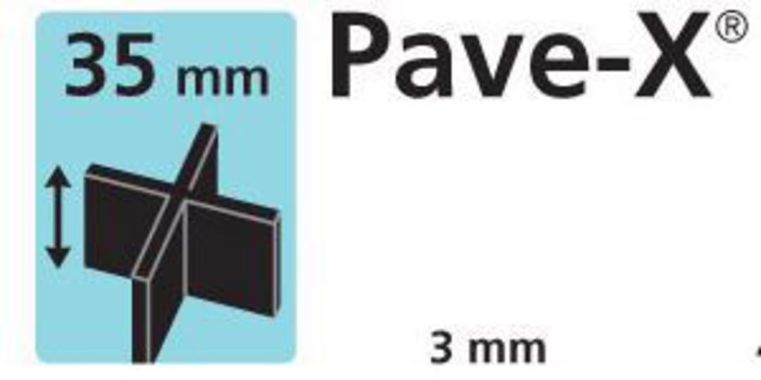 Paver spacer X shape 35mm x3mm thick image 0